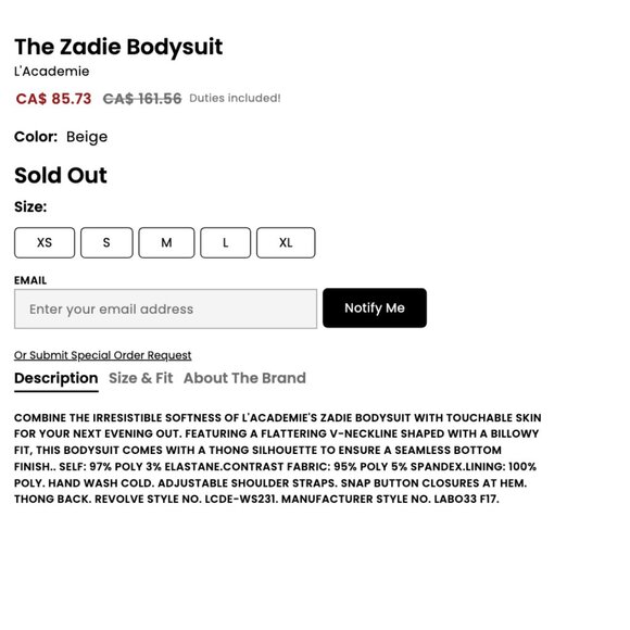 Anthropologie L'Academie Silky Zadie Bodysuit Blouse Tank Top Shirt Draped Sexy - Picture 12 of 13
